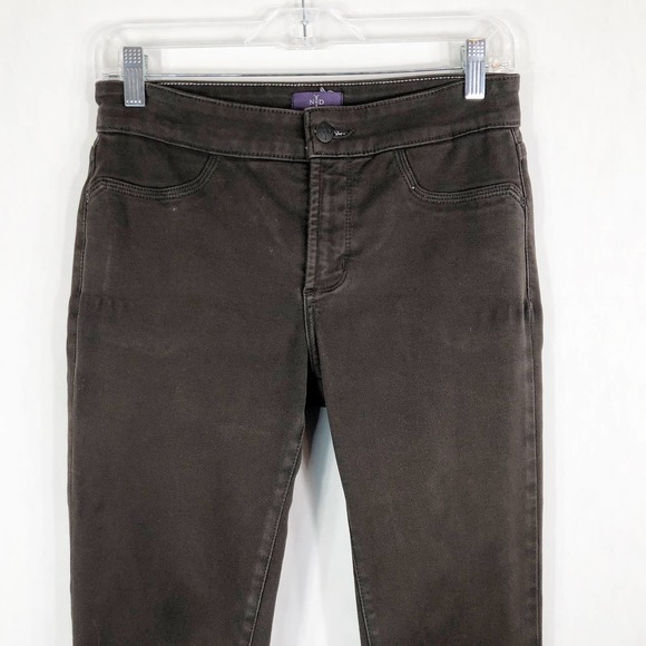 Not Your‎ Daughters Jeans NYDJ Size 0 Skinny Jeans Legging Brown Stretch 1483 - Picture 5 of 6